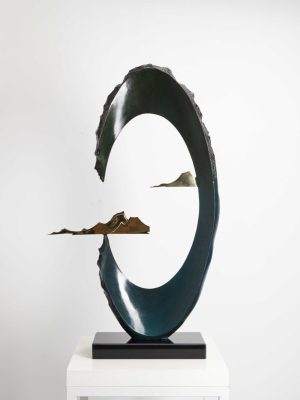 sea、mountain、sky-landscape painting sculpture