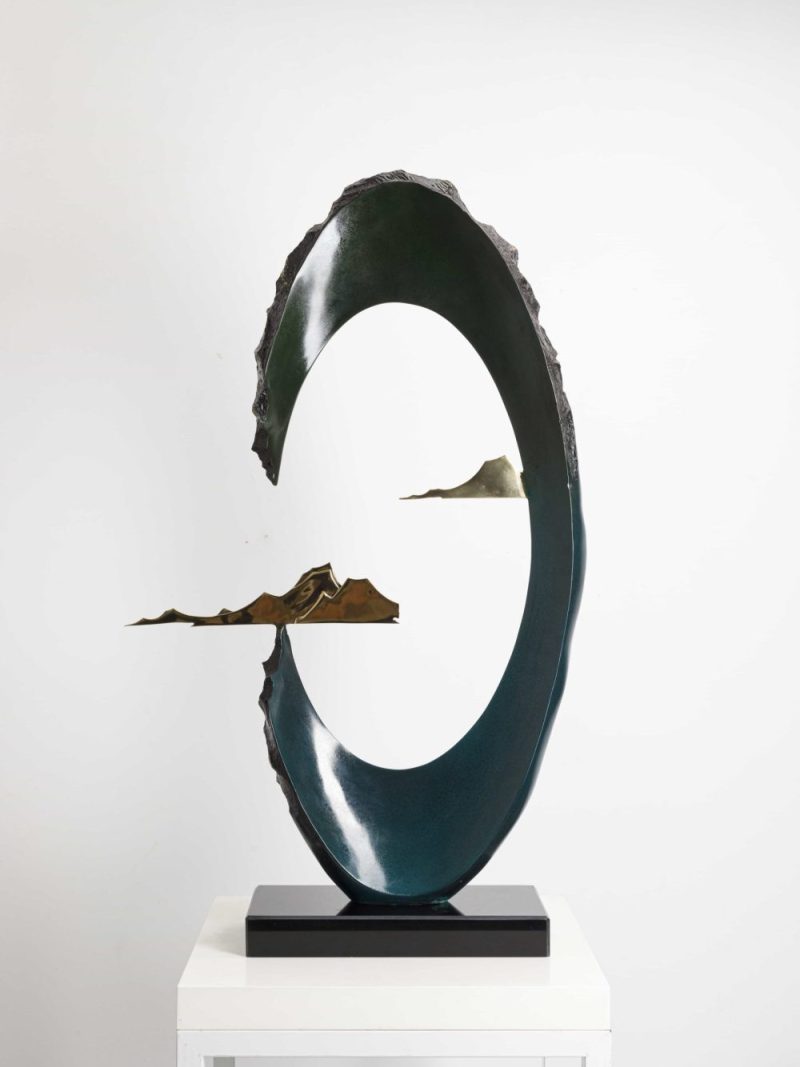 sea、mountain、sky-landscape painting sculpture