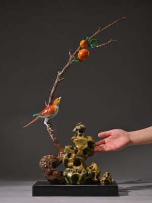 Birds and oranges, good luck and prosperity