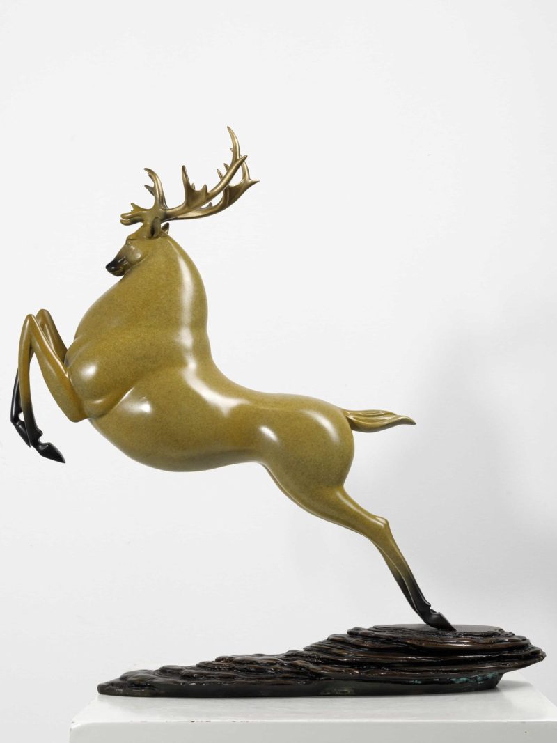 The leaping deer