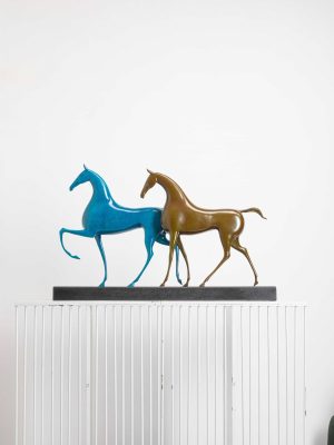 Two horses running side by side 3