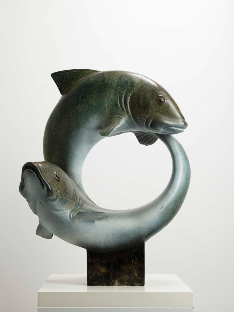 Two fish formed a circle.