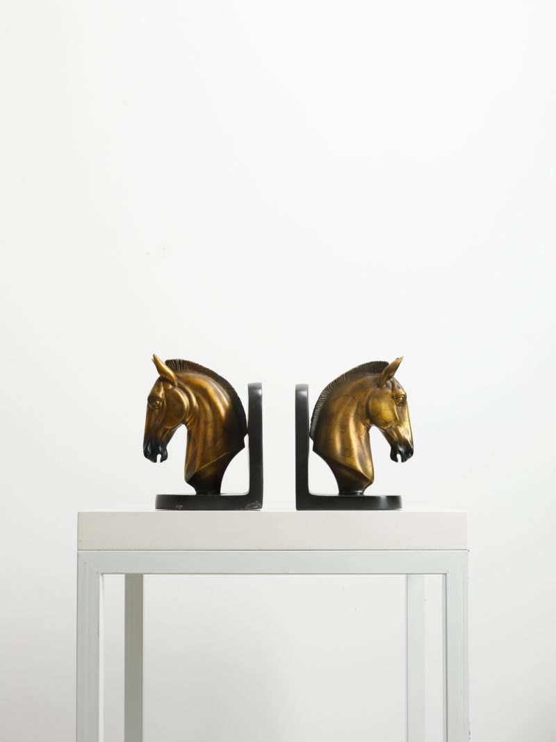 horse head bookends