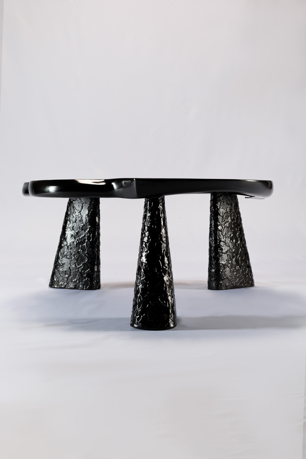 Bronze cloud coffee table seen from the opposite side