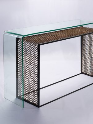 double-deck console table