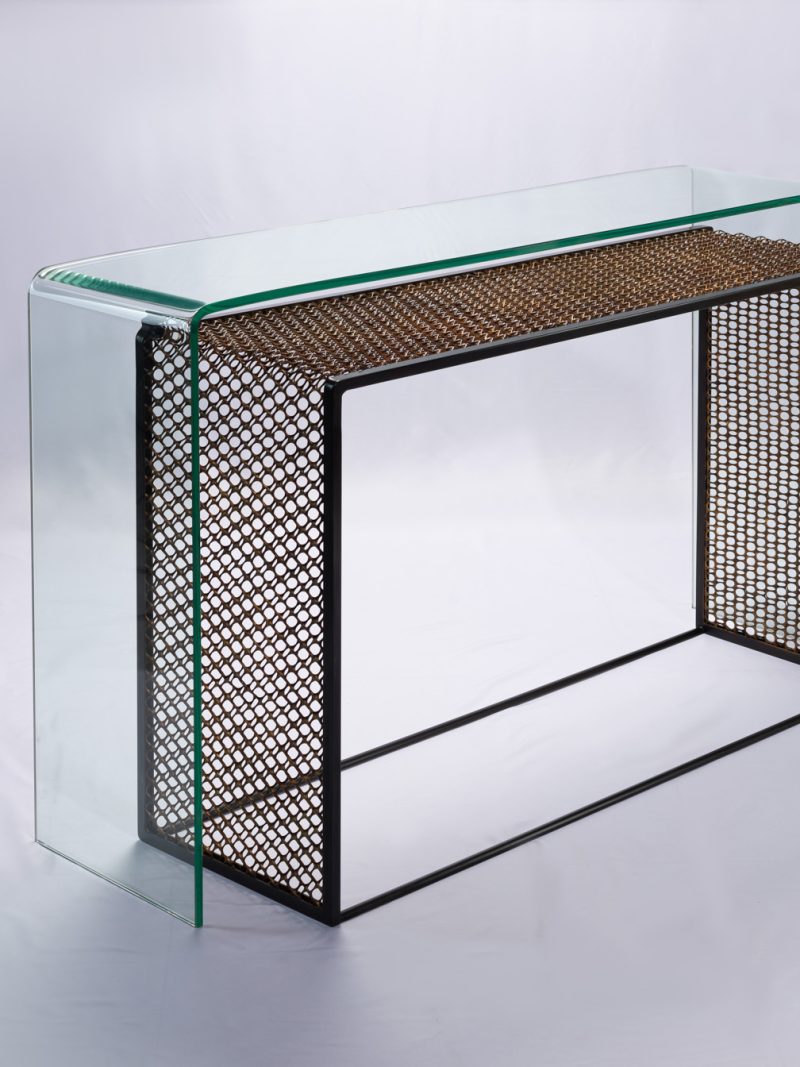 double-deck console table