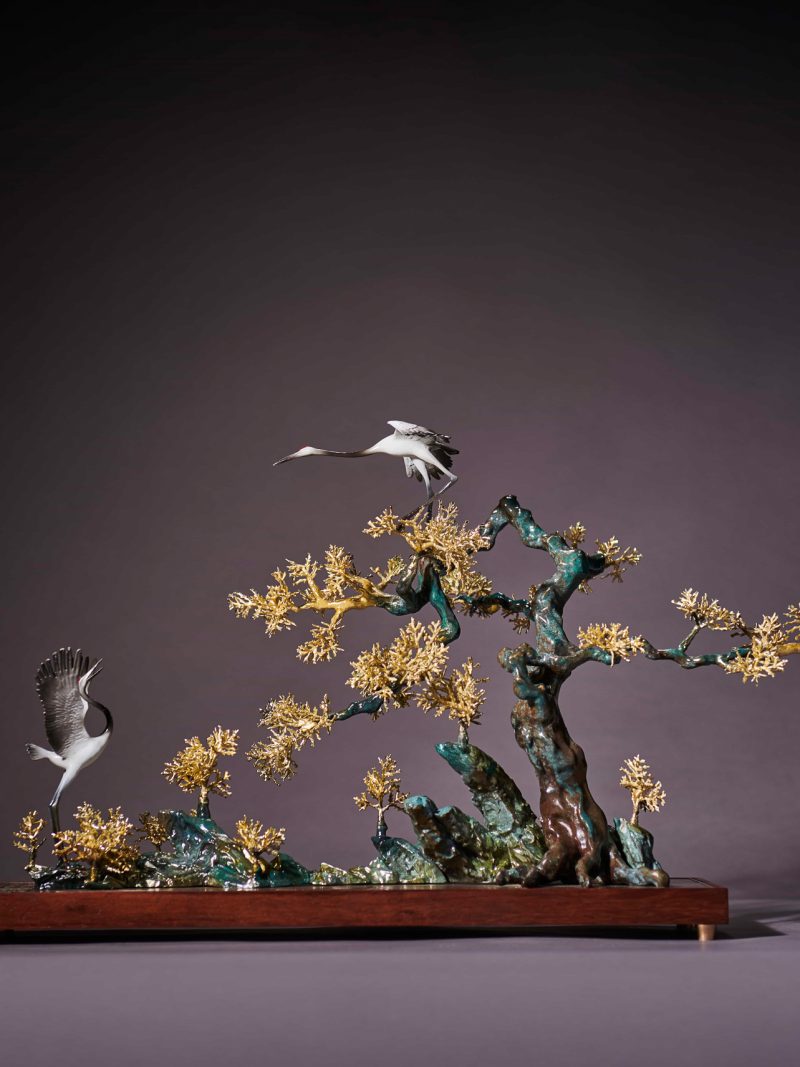 pine tree, crane - Eastern poetry