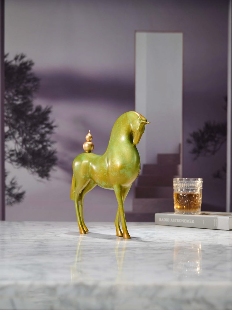 Minimalist horses and melons