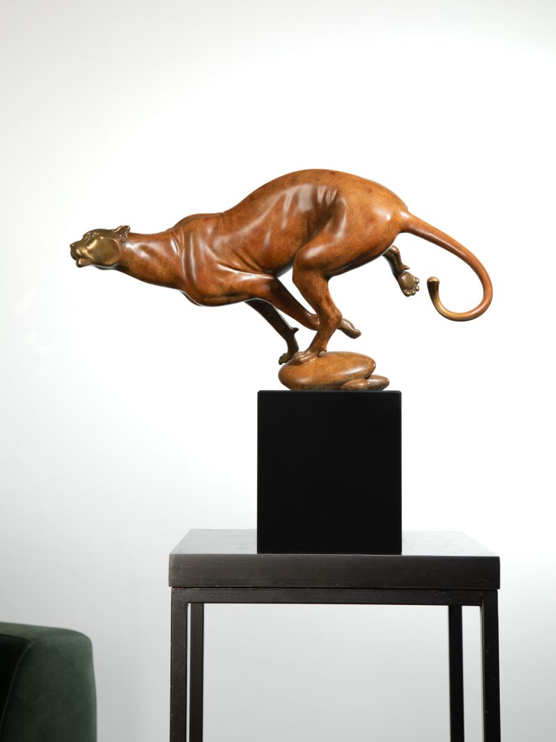 The running leopard